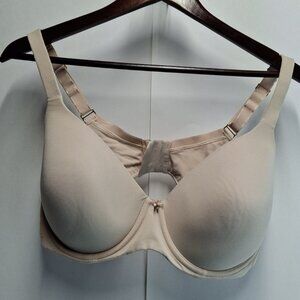 Soma Embraceable Full Coverage Underwire Bra Beige 40DD Gold Hardware EUC